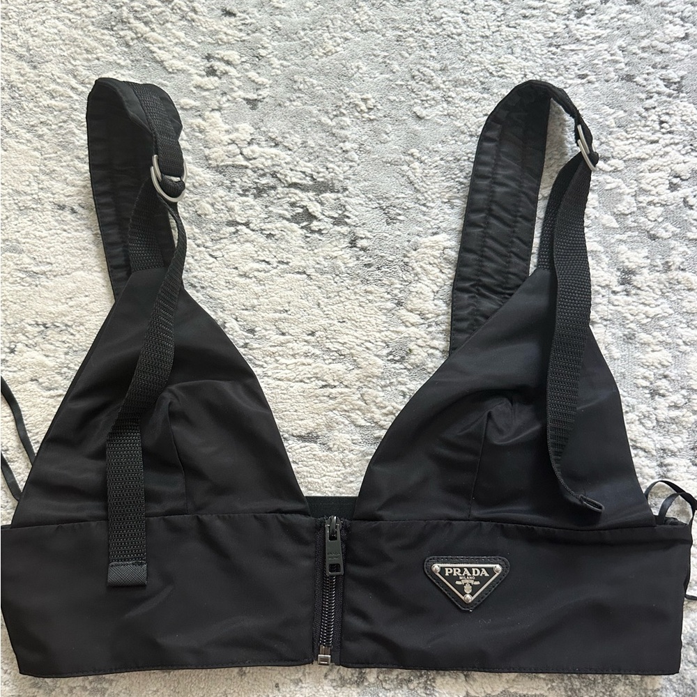 Prada Black Crop Top - Picture 2 of 6